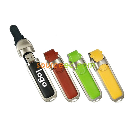 Customization PU Leather USB Flash Drive 8GB Promotional Products