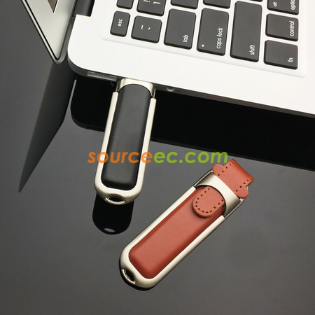 Customization PU Leather USB Flash Drive 8GB Promotional Products