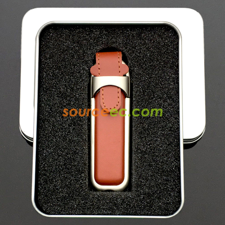 Customization PU Leather USB Flash Drive 8GB Promotional Products