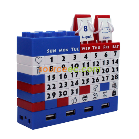 Customization Gattola Perpetual Calendar Usb Hub Promotional Products