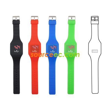 Customization Silicone Touch-activated Watch Promotional Products