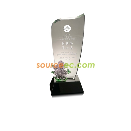 Customization Colored Glaze Crystal Trophies Promotional Products