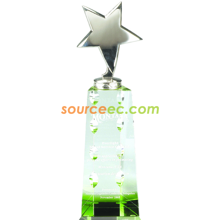 Customization Crystal Metal Trophies Promotional Products
