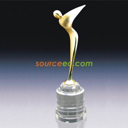 Customization Crystal Metal Trophies Promotional Products
