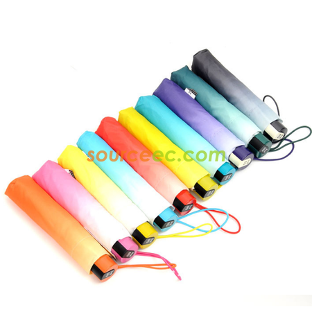 Customization Gradient Three Folding Umbrella Promotional Products