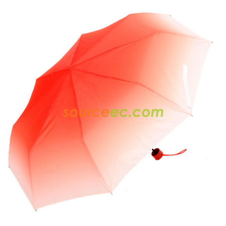 Customization Gradient Three Folding Umbrella Promotional Products