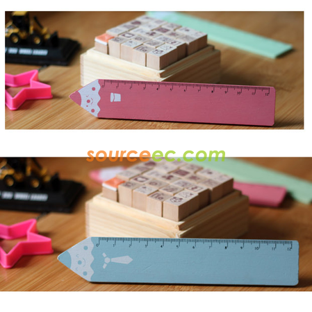 Customization Cartoon Wooden Ruler Promotional Products