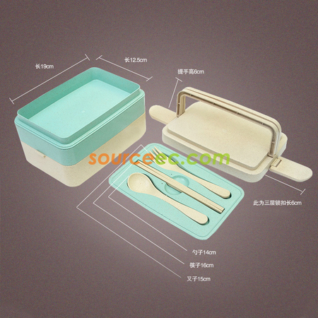 Customization 300ML Wheat Straw Lunchbox Promotional Products