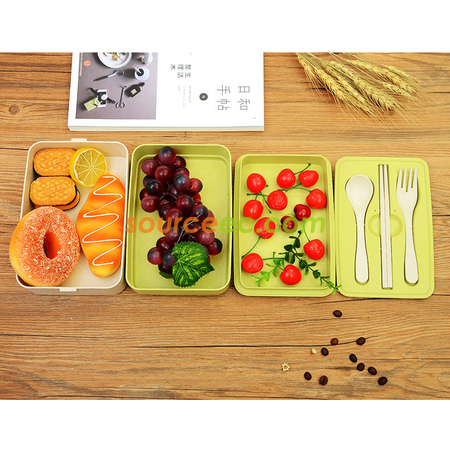 Customization 300ML Wheat Straw Lunchbox Promotional Products