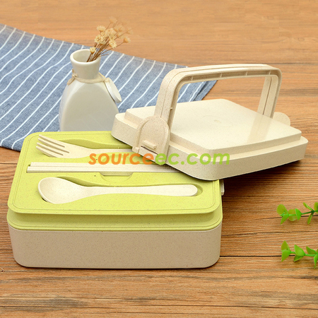 Customization 300ML Wheat Straw Lunchbox Promotional Products