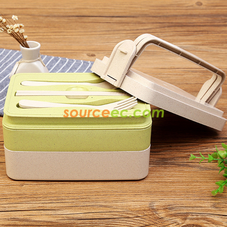 Customization 300ML Wheat Straw Lunchbox Promotional Products