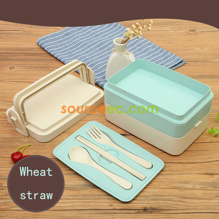Customization 300ML Wheat Straw Lunchbox Promotional Products