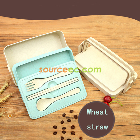 Customization 300ML Wheat Straw Lunchbox Promotional Products
