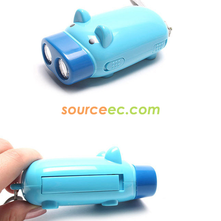 Customization Green Piggy Flashlight Promotional Products