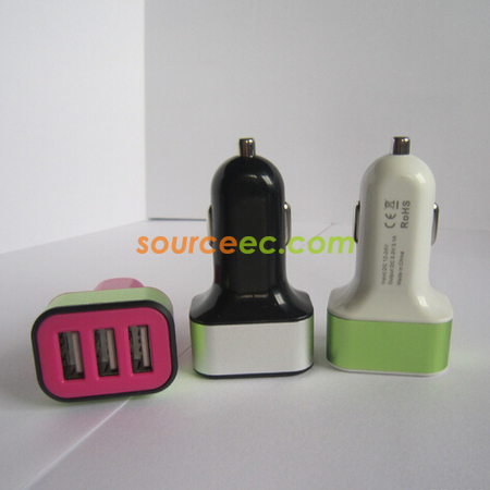 Customization Three USB Car Charger Promotional Products