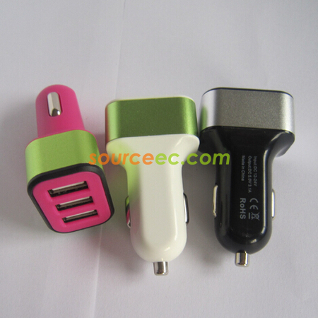 Customization Three USB Car Charger Promotional Products