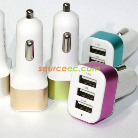 Customization Three USB Car Charger Promotional Products