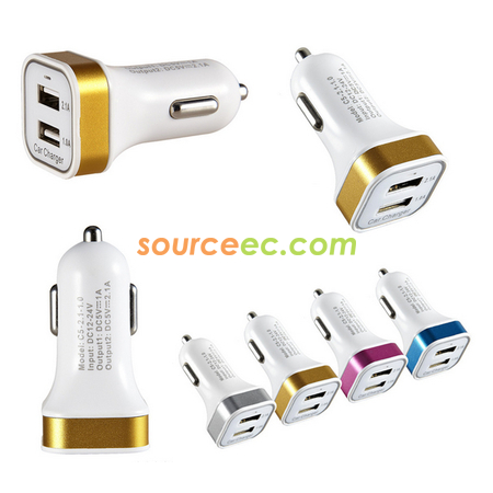 Customization Dual-port USB car charger Promotional Products