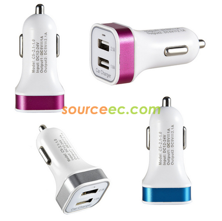 Customization Dual-port USB car charger Promotional Products