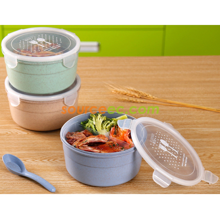 Customization Wheat Straw Lunchbox Promotional Products