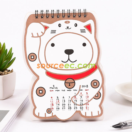 Customization Lucky Dog Desk Calendar Promotional Products