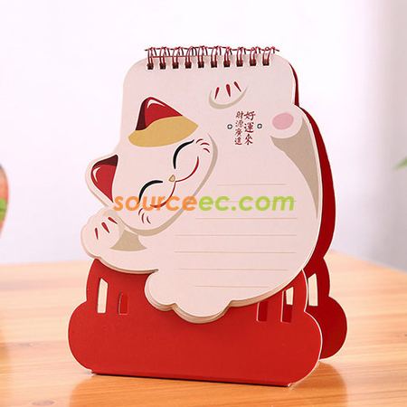 Customization Lucky Cat Desk Calendar Promotional Products