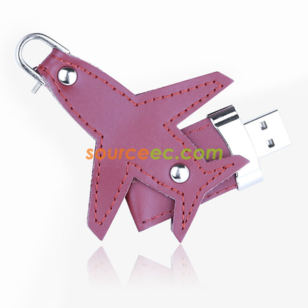 Customization Plane-shape Leather USB Promotional Products