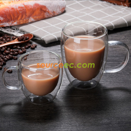 Customization Glass Coffee Cup Promotional Products
