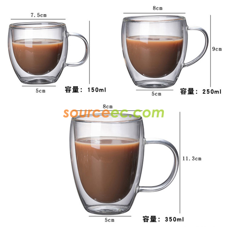 Customization Glass Coffee Cup Promotional Products