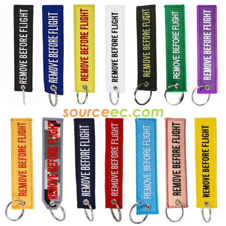 Customization Key Chain with Weaving Label Promotional Products