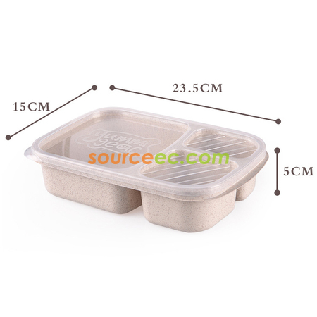 Customization Wheat Straw Lunchbox Promotional Products