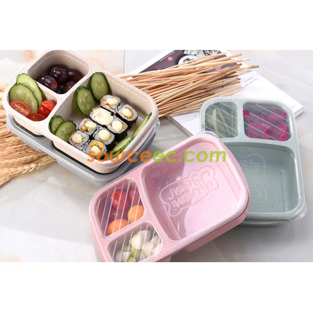 Customization Wheat Straw Lunchbox Promotional Products