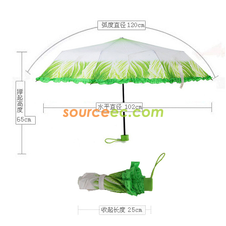 Customization Cabbage Umbrella Promotional Products