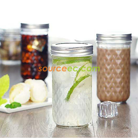 Customization 350ML Diamond  Glass Promotional Products