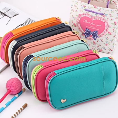Double Layer Pencil Bag