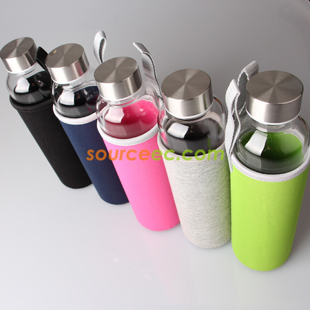Customization 360ML Portable Thermal Insulation Glass Bottles Promotional Products