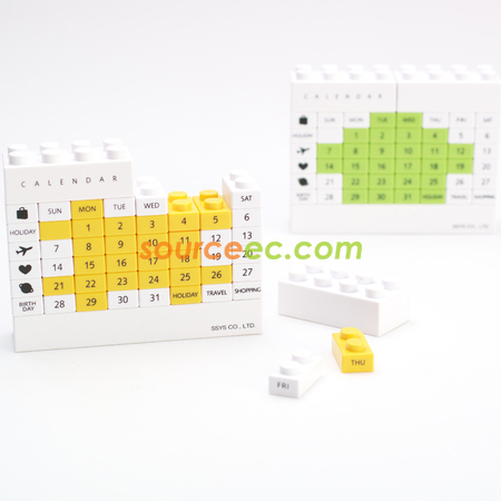 Customization Building Blocks Calendar Promotional Products