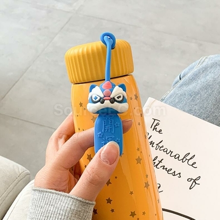 Customization Good Luck To Lucky Lion Vacuum Flask Promotional Products