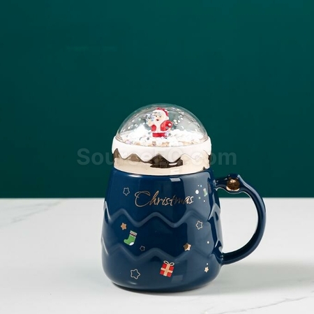 Customization 3D Three-Dimensional Santa Cute Ceramic Mug Promotional Products