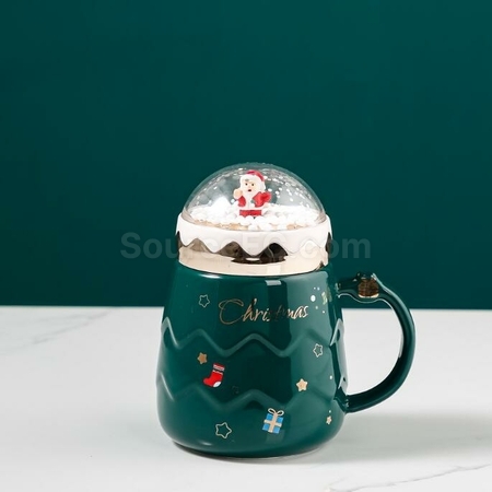 Customization 3D Three-Dimensional Santa Cute Ceramic Mug Promotional Products