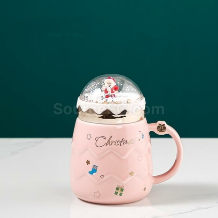 Customization 3D Three-Dimensional Santa Cute Ceramic Mug Promotional Products