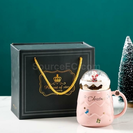 Customization 3D Three-Dimensional Santa Cute Ceramic Mug Promotional Products