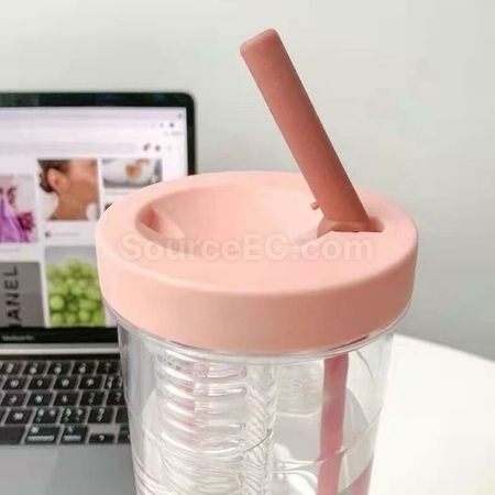 Customization Independent Fruit Tea warehouse Filter Drinking Tube Large Capacity Water Cup Promotional Products