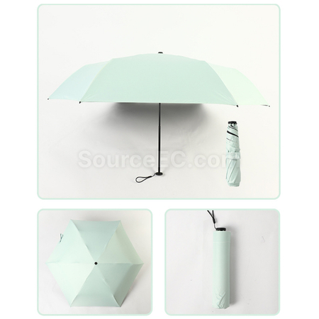 Customization Ultra-Light Carbon Fiber Tri-Fold Portable Umbrella Promotional Products