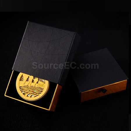 Customization Trailwalking Quicksand Creative Metal Commemorative Medal Promotional Products