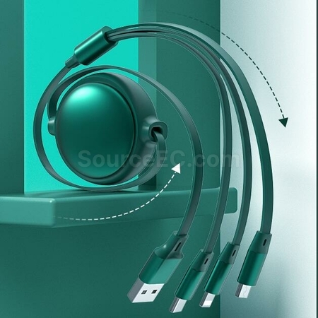 Customization Three-In-One Telescopic Charging Cable Promotional Products
