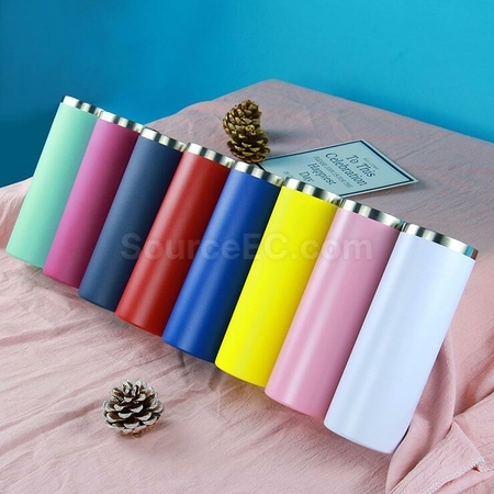 Customization Straight Stainless Steel Double-Layer Thermos Mug Promotional Products