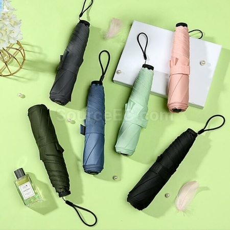Customization 19-Inch Feather Ultra-Light Three-Fold Gift Umbrella Promotional Products