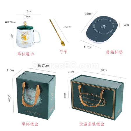 Customization Automatic Thermostatic Glass Heating Pad Set Promotional Products