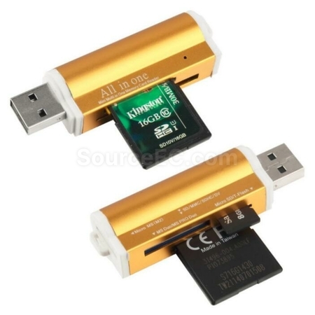 Customization Aluminum alloy card reader USB2.0 Promotional Products